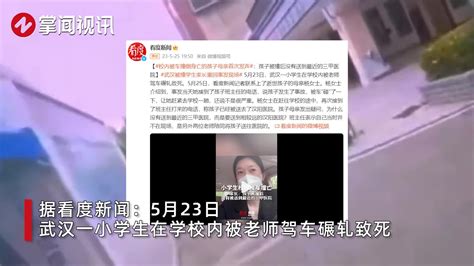武汉小学生校内被老师开车撞倒身亡 母亲坠楼身亡！生前曾因穿着遭言论骚扰和网暴_凤凰网视频_凤凰网