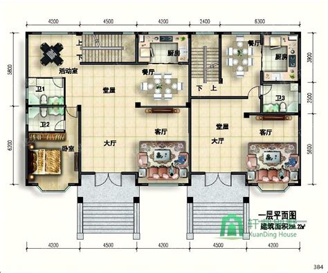 12x9米二层复式小别墅 - 二层别墅设计图 - 轩鼎别墅图纸