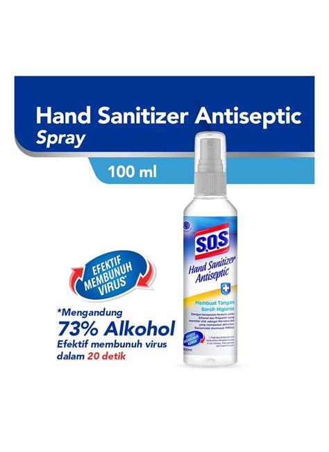 SOS Hand Sanitizer Antiseptic 100ml | KlikIndomaret