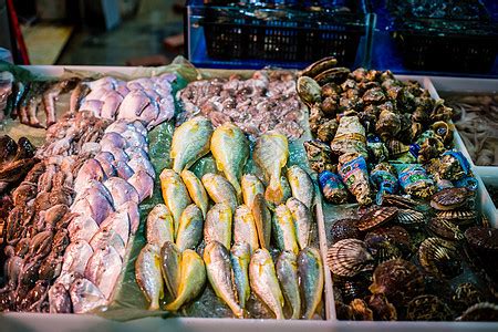台湾淡水海鲜市场高清图片下载-正版图片500543410-摄图网