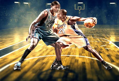 球员球场nba谁与争锋篮球比赛篮球大赛海报图片下载 - 觅知网