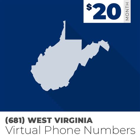 (681) Area Code Phone Numbers For Business | $20/Month