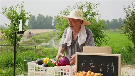 农民在线直播销售农产品高清图片下载-正版图片507692091-摄图网