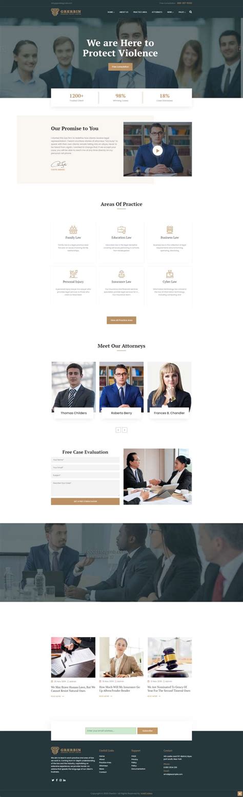 律师网页在线咨询设计，律所网站制作模板-17素材网