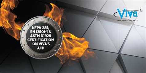 NFPA 285, EN 13501-1 & ASTM D1929 Certification On Viva’s ACP