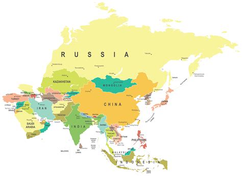 Asia map names - Visual Capitalist