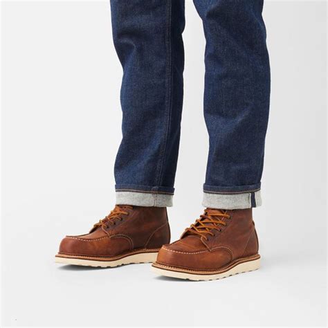 Red Wing Shoes Classic Moc Mens 6 Inch Boot - Copper | Garmentory