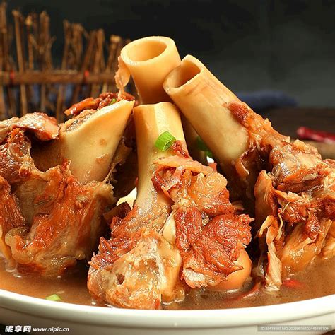 烧羊棒骨,中国菜系,食品餐饮,摄影素材,汇图网www.huitu.com