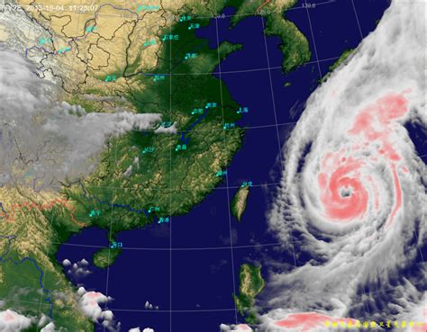 中国气象局_台风“菲特”高清3D卫星云图（高清）