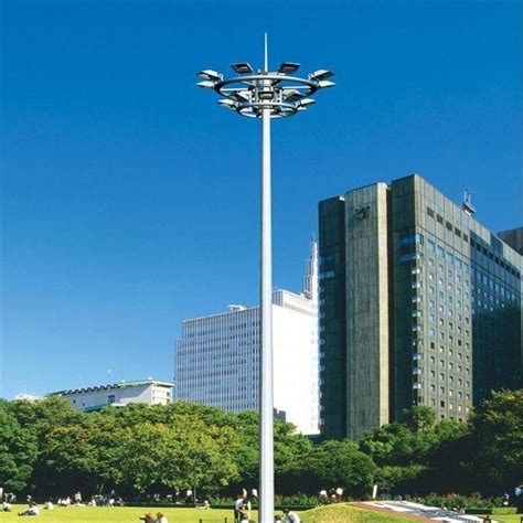 浙江金华永康广场高杆灯价格不带升降高杆灯厂家指导安装-一步电子网