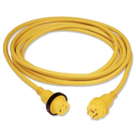 Marinco 30 Amp Shore Power Cord Yellow 25Ft Cable - 199117 | Steveston ...
