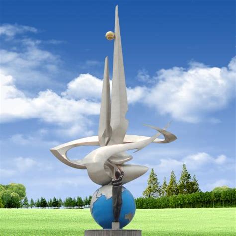 不锈钢雕塑 - 济南宏观雕塑艺术有限公司