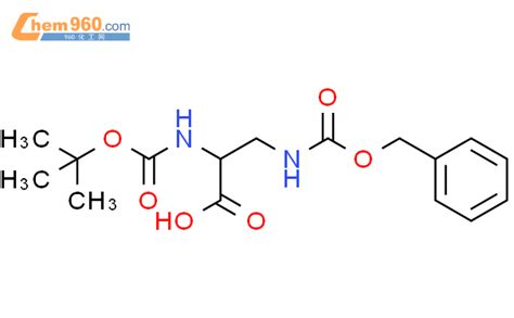 65710-57-8,N-叔丁氧羰基-3-[(苄氧羰基)氨基]-L-丙氨酸化学式、结构式、分子式、mol – 960化工网