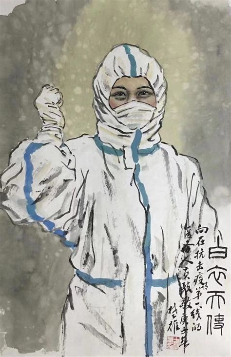 美术学院学生创作战“疫”主题海报 致敬白衣天使-华侨大学文化网