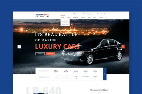Car Max-汽车行业网站HTML前端设计模板免费下载 - 魔棒网