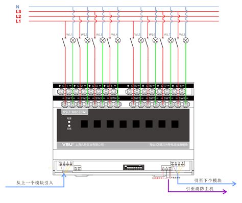 8路20A智能照明控制模块（带电流检测）|VSU智能照明