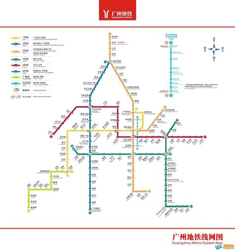 广州地铁线路图_中国网