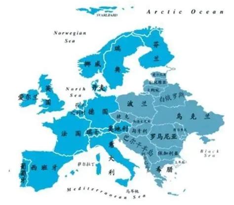 欧洲国家地图_欧洲地图高清中文版 - 随意云