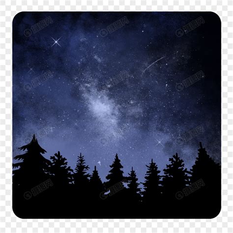 夏夜星空风景矢量素材元素素材下载-正版素材401366457-摄图网