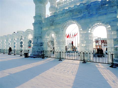 哈尔滨冰雪大世界航拍,国内旅游景点,旅游景点,摄影素材,汇图网www.huitu.com