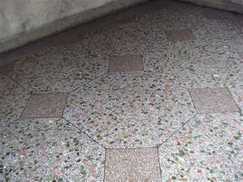 高档彩色水晶水磨石地面翻新 水磨石施工 定制地面图案艺术地坪-阿里巴巴