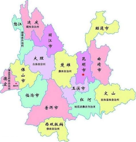 云南省地图全图_云南省电子地图