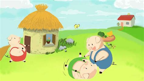 三只小猪盖房子4幅图,三只小猪盖房子手绘画,三只小猪盖房子绘本图_大山谷图库