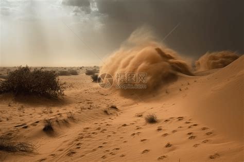 尘土飞扬的沙漠高清图片下载-正版图片600145665-摄图网