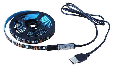 TV灯带 USB 5V 30/60灯/米 5050RGB 电视背景氛围七彩软灯条 直销-阿里巴巴