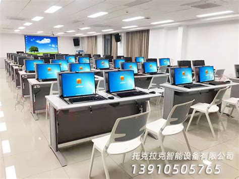 浙江丽水某学校—一体机翻转电脑桌项目_托克拉克（杭州）智能设备有限公司