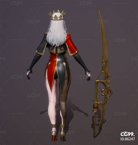 中世纪 皇家女护卫 女剑士 宫廷剑士 女护卫 西洋 剑客 西-cg模型免费下载-CG99