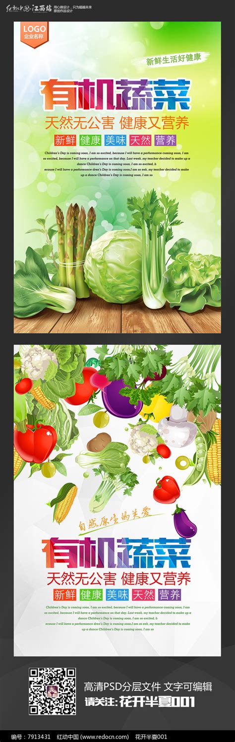 高端大气绿色蔬菜海报图片_展板_编号10863877_红动中国