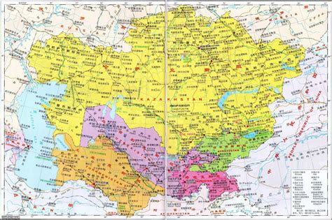 乌兹别克斯坦地图,土库曼斯坦地图_中文版全图_地图窝