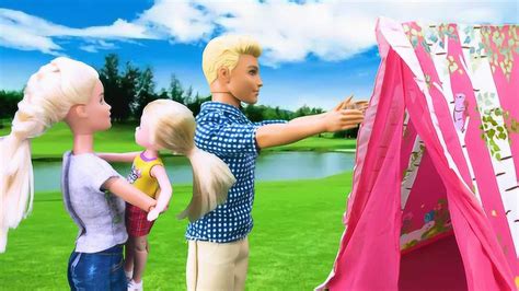 芭比娃娃公主玩具，芭比肯带妹妹Skipper外出露营野餐_高清1080P在线观看平台_腾讯视频