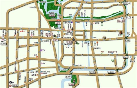 扬州地图,扬州中,扬州市区_大山谷图库