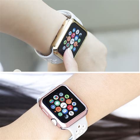 适用苹果手表壳适用Apple watch铝合金防摔边框iwatch金属保护壳-阿里巴巴