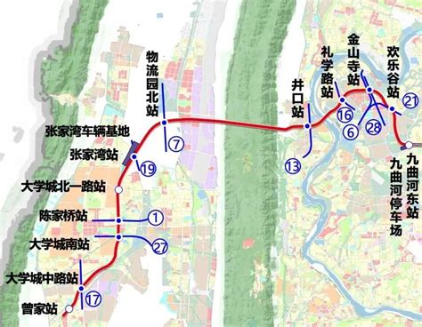 重庆轨道交通3号线可以和哪几条线路换乘？- 重庆本地宝