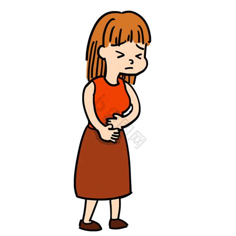 女生月经肚子痛元素素材下载-正版素材401771656-摄图网