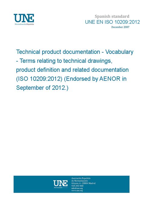 UNE EN ISO 10209:2012 Technical product documentation - Vocabulary ...