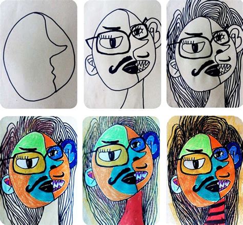 小班美术创意教案「奇怪的人脸」-安妮菲哥