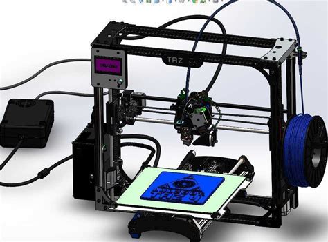 Lulzbot TAZ4 3D打印机SW设计-免费三维模型设计软件下载-莫西网