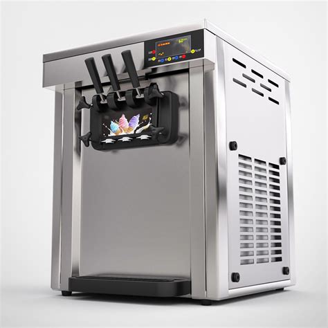 冰之乐冰淇淋机商用台式小型甜筒机雪糕机全自动不锈钢冰淇淋机器-阿里巴巴