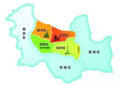 河北省石家庄市地图全貌