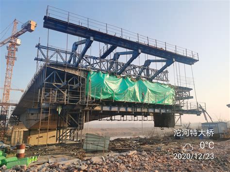 西外环项目沱河大桥上部结构正在施工_宿州市住房和城乡建设局