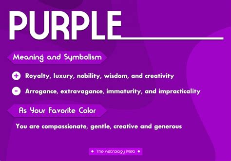 Purple Color Meaning and Symbolism | The Astrology Web