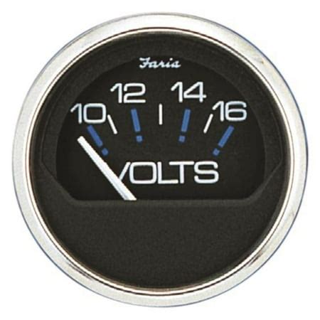 Faria 13805 2 in. 10-16V Chesapeake Voltmeter - White | Walmart Canada
