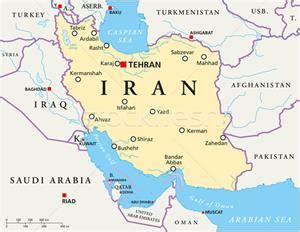 伊朗地图英文版 - 伊朗地图 - 地理教师网