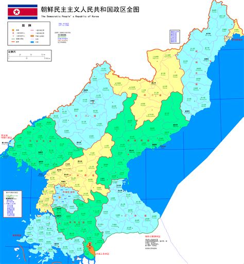 朝鲜政区全图_朝鲜地图_初高中地理网