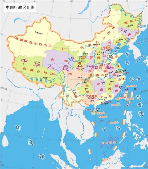 中国34省区行政区划图(3)_中国地图全图_初高中地理网