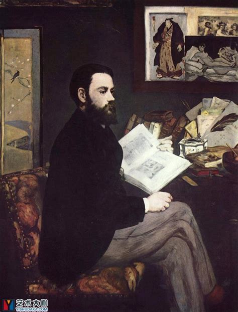 埃米尔·左拉的肖像油画经典作品欣赏_马奈-艺术大咖